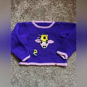 Farm Cow Diddy Sweater for size Large